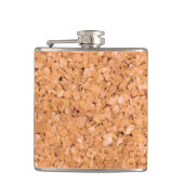 Cork Look Flask Flachmann (Vorderseite)