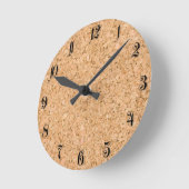 Cork oak pattern runde wanduhr (Winkel)