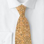 Cork Pattern Peachy Orange Krawatte