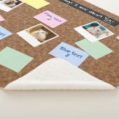 Cork Pinboard Look 6 Message & 3 FotoCollage Sherpadecke (3/4)