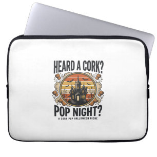 Cork Pop Halloween Spukhaus Vintage-Shirt_1 Laptopschutzhülle