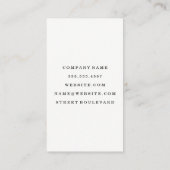 Cork Print Visitenkarte (Rückseite)