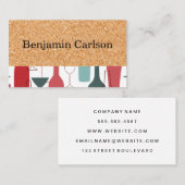 Cork Print | Weinflaschen Visitenkarte (Vorne/Hinten)