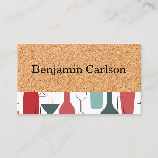 Cork Print | Weinflaschen Visitenkarte (Vorderseite)