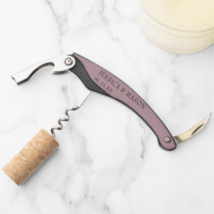 Cork Screw Gastgeschenke Hochzeiten Vielen Dank Ke Kellnermesser