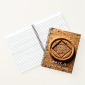 Cork Stamp Impression | Organic Geometric Seal Notizblock (Innenseite)