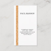 Cork Striped Accent Visitenkarte (Vorderseite)