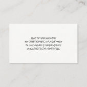 Cork Texture | Weinglas und -steine Visitenkarte (Rückseite)