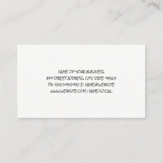 Cork Texture | Weingläser Visitenkarte (Rückseite)