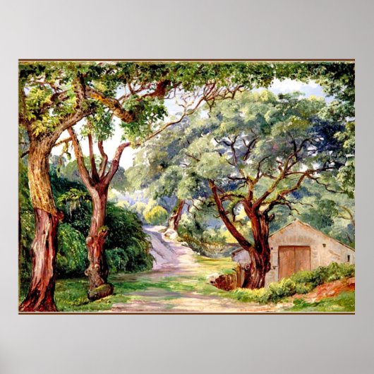 Cork Trees at Cintra near Lissabon, Poster (Vorne)