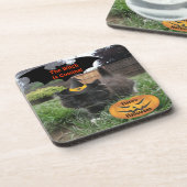 Cork Untersetzer Black Cat Witch kommt (Linke Seite)