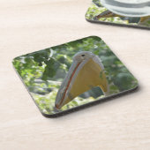 Cork-Untersetzer mit lustigem Pelikan Untersetzer (Linke Seite)