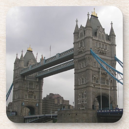 Cork Untersetzer mit Tower Bridge über der Themse (Vorderseite)