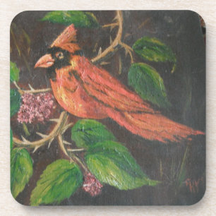 Cork Untersetzer Set Ann Hayes Painting Kardinal