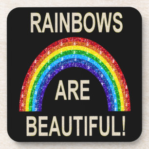 Cork Untersetzer Set Rainbows sind schöne Glitzer