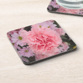 Cork Untersetzer Set Rosa Carnation Beauty (Linke Seite)