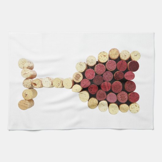 Cork Wein Glas Küche Handtuch (Horizontal)