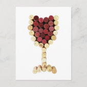 Cork Weinglas Postkarte (Vorderseite)