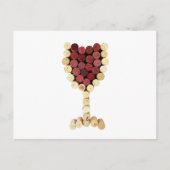 Cork Weinglas Postkarte (Vorderseite)