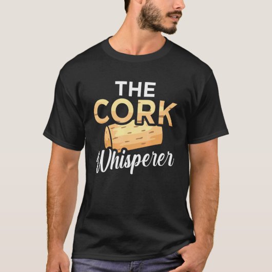 Cork Whisperer Wine Drinker Grafik T-Shirt (Vorderseite)