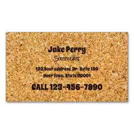 Cork Wine Consultant Magnetische Visitenkarte