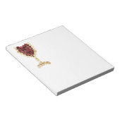Cork Wine Glass Notepad Notizblock (angewinkelt)