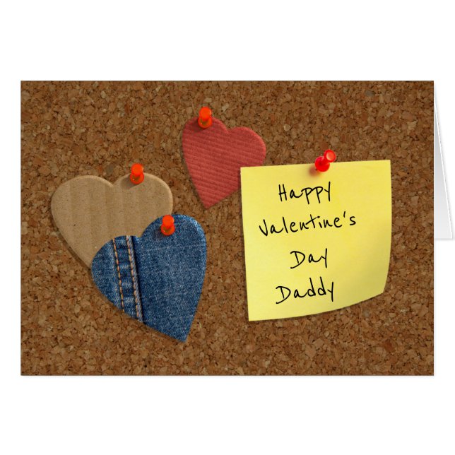 Corkboard Schnittherzen Valentine (Vorderseite (Horizontal))