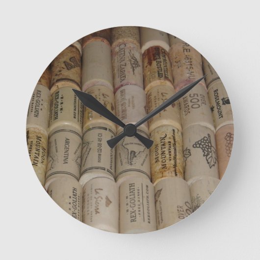 Corks Runde Wanduhr (Vorderseite)