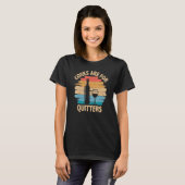 Corks sind für Quitters - Funny Wine Degustation T-Shirt (Vorne ganz)
