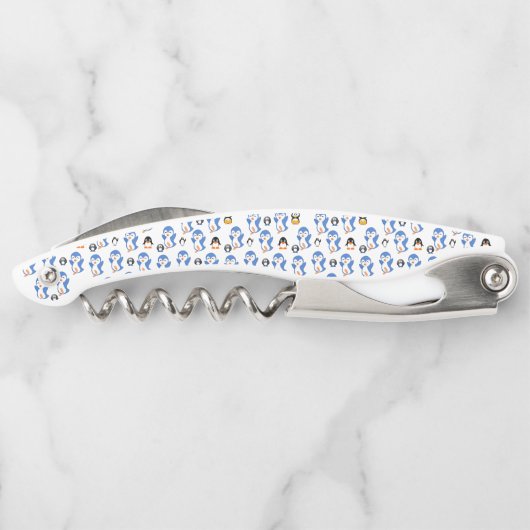 Corkschraube Flaschenöffner Pinguin Kellnermesser (Rückseite)