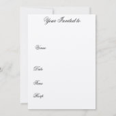 Corkschraube Pink Stiletto und Champagne Einladung (Rückseite)