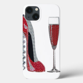 Corkschraube Red Stiletto and Champagne iPad Case