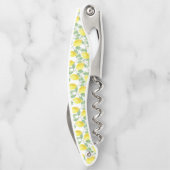 Corkscrew Bottle Opener Yellow and White Lemons Kellnermesser (Rückseite)