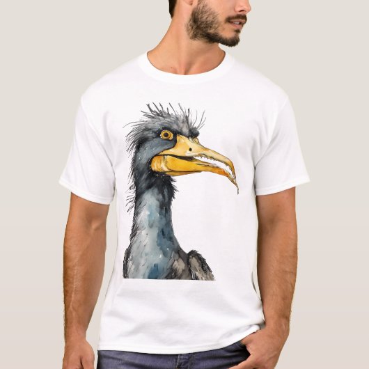 Cormorant Bird T - Shirt (Vorderseite)