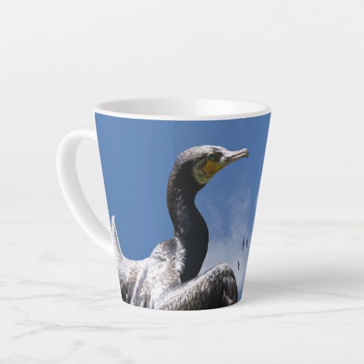 Cormorants Latte Tasse (Linke Ecke)