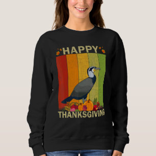 Cormorants Retro-Grafik Familien-Thanksgiving-Pass Sweatshirt