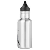 Cormoranvogel-Cartoon-Abbildung Edelstahlflasche (Rechts)