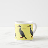 Cormoranvogel-Cartoon-Abbildung Espressotasse (Vorderseite Rechts)