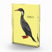 Cormoranvogel-Cartoon-Abbildung Fotoblock (Rechts)