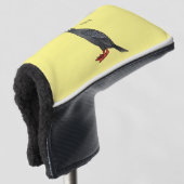 Cormoranvogel-Cartoon-Abbildung Golf Headcover (3/4 Vorderseite)