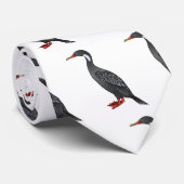 Cormoranvogel-Cartoon-Abbildung Krawatte (Gerollt)