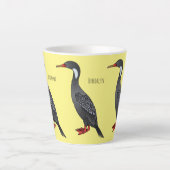 Cormoranvogel-Cartoon-Abbildung Milchtasse (Vorderseite)
