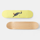 Cormoranvogel-Cartoon-Abbildung Skateboard (Horizontal)