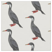 Cormoranvogel-Cartoon-Abbildung Stoff (Nahaufnahme)