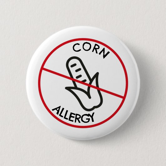 Corn Allergy Button (Vorderseite)