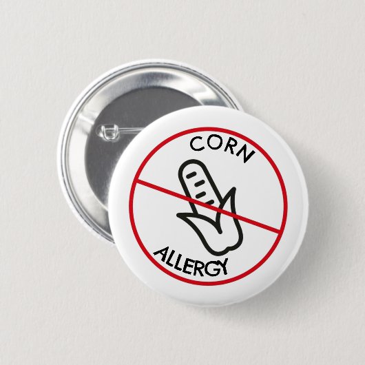 Corn Allergy Button (Vorne & Hinten)