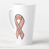 Corn Allergy Warrior Ribbon Milchtasse (Linke Ecke)