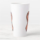 Corn Allergy Warrior Ribbon Milchtasse (Vorderseite)