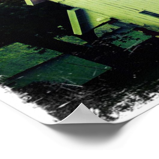 Corn Barn Grunge Poster (Ecke)