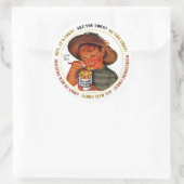 CORN BOY von Jeff Willis Art Runder Aufkleber (Tasche)